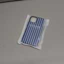 Magnetic for iPhone 13/14 Case Cute Stripes Phone Case, Shockproof Slim TPU and Hard PC Protective Phone Cover Compatible with MagSafe Designed for Women Girls, Lake Blue