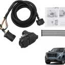 Dasbecan 56003 Trailer Wiring Harness Compatible with 2019-2025 Chevrolet Silverado 1500 2500HD 3500HD GMC Sierra 1500 2500HD 3500HD 4-Pin Connector Towing Wiring Kit