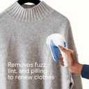 Conair Fabric Shaver and Lint Remover, Battery-Operated Portable Clothes Shaver with 3 Settings, Fuzz Remover for Sweaters, Clothing and Furniture, Large 2-Inch Shaving Head, White