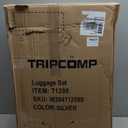 Luggage 3 Piece Sets Suitcase Set with Double Spinner Wheels, Lightweight Carry On Hardside Travel Luggage with TSA Lock, (20/24/28) (Silver)