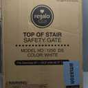 Regalo Safety 24"-40.5" Extra Wide Baby Gate for Stairs & Hallways, Hardware Mounted 2-in-1 Stair Gate for Babies, Toddlers, & Pets, White, 24"-40.5"W x 28.75"H
