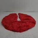 Christmas Tree Plush Skirt Decoration 15" Mini Holiday Tree Round Xmas Tree Skirt for Merry Christmas Tree