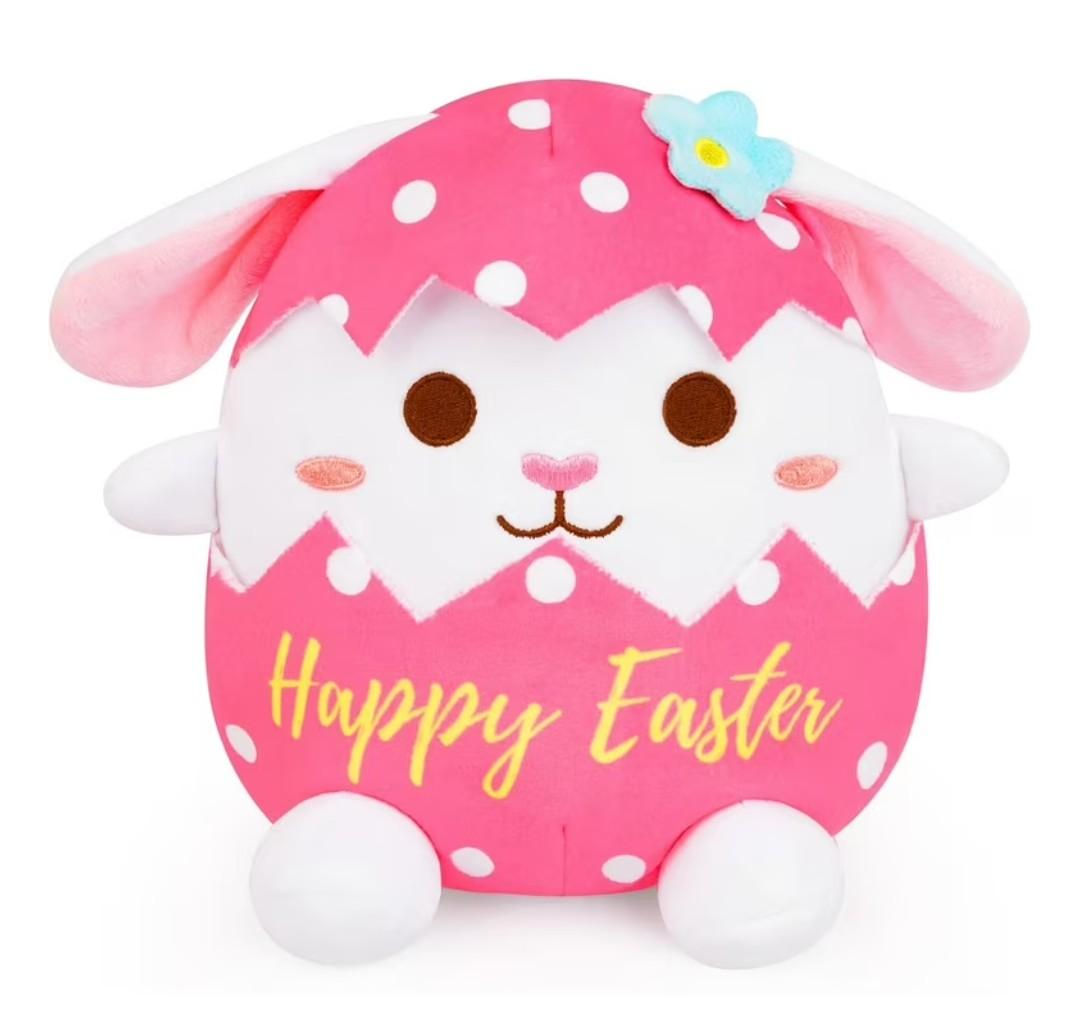 Easter Bunny Stuffed Animal, 8 Inch Kawaii Bunny Plush Small Stuffed Animals Super Soft Eggshell Rabbit Toys Pillow, Easter Gift for Kids Girls Boys Home Decoration Party Favor