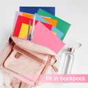 50 Pack Folders with Pockets, Pocket Folders Fit Letter Size Paper, with Business Card Slot, 2-Pocket Folder for School Office Home Business (Pink)