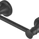 Hoimpro Wall Mounted Rustproof Toilet Tissue Paper Holder Bathroom Accessories Toilet roll Paper Hanger, Black