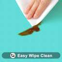 Smiry Rectangle Tablecloth, Elastic Fitted Flannel Backed Vinyl Tablecloths for 6ft Folding Tables, Waterproof Wipeable Table Covers for Indoor, Outdoor, Picnic and Camping (Teal, 36"x72")