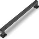 Amerdeco 6 Pack Matte Black Cabinet Pulls 7 Inch Hole Centers Kitchen Cabinet Handles Cabinet Hardware Kitchen Handles for Cabinets Cupboard Handles Drawer Pulls ZH0019