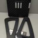 Foot Rest for Under Desk at Work - Six Heights Adjustable Under Desk Footrest - Ergonomic Foot Stools for Under Office Desks - Desks Foot Rest with Massage Rollers - Leg Rest for Chair (Black)