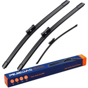 3 Replacement Wiper Blades For VW Volkswagen ID.4 ID4 2021 2022 2023 2024 28" + 18" + 12" Front and Rear Wiper Blades (Pack of 3)