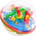 3 Otters 3D Maze Ball, Brain Teaser Puzzle Ball for Boys Maze Sphere Game Education Toy for Gifts Classroom Prize