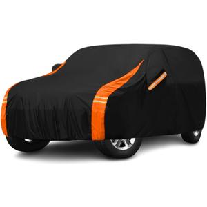 10-Layer Compatible with Jeep Cover Waterproof 4 Door All Weather for Automobiles, Soft Cotton Lining Outdoor Full Covers with Door Zipper, Universal Fit for Wrangler CJ YJ TJ JK JL