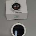 MOMILLA Alarm Clock for Heavy Sleepers, Colorful Screen Temperature, Loud 7-Day Programmable 4 Alarms, Small Clocks Bedrooms for Kids Adults Boys Girls, Easy to Set, Digital White Noise, Hourly Chime