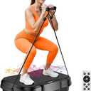 Vibration Plate Exercise Machine,Vibration Plate for Lymphatic Drainage Power Vibration Plate Machine Support 450 Lbs 250 Adjustable Speeds,Vibrating Plate Shake Plate Weight Loss