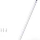 Pencil for Apple, Stylus Pen for iPad A16 11th/10th/9/8/7/6 Generation, iPad Pro M4 13"/11"/12.9", iPad Air M3/M2/5/4/3 Gen, iPad mini A17 Pro 7/6/5, Palm Rejection & Tilt Sensitivity (White)