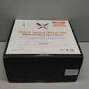 Large Glass Salad Bowl with Lid Set, 5.7 L Decorative Glass Mixing Bowl, Trifle and Serving Bowls with Lids as Cheese Charcuterie Board and Plate, Comes with Wood Serving Utensils