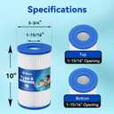 6 Pack Type B Pool Filter Replacement for Intex 2500 GPH, 29005E Filter Pump, Type B Pool Filter Cartridge for Easy Set Above Ground Pools