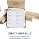 Megwoz Giant Tumble Tower Family Games for Kids and Adults 60 Blocks New Zealand Pine Wooden Blocks Stacking Up to 5 FT for Indoors Outdoors Yard Games for Family