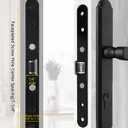 2 x 2 Point Bolt Mortise Lock Body Replacement Parts Fit Pella Storm Door Handleset, Matte Black