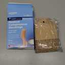 Amazon Basic Care Medical Compression Stockings, 20-30 mmHg Support, Women & Men Thigh Length Hose, Open Toe, Beige, Medium (Previously NuVein)