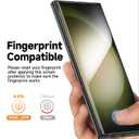 MAGIC JOHN 2 Pack for Samsung Galaxy S23 Ultra Screen Protector [PET Film Material Not Glass] 6.8 inch,[100% Fingerprint ID Compatible] Easy Installation Tray, Shock-Resistant, 3D Curved, Bubble Free, Scratch Proof, HD Clear, Case Friendly