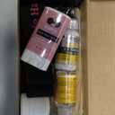 Wig Glue 1.28OZ, Waterproof Lace Front Adhsive for Wigs with Tools and Hair Wax Stick (Lace Adhesive/Wig Glue Remover/Wax Stick/Edge Control Wax/Elastic Band/Hair Dual Drush/Wigs Caps) (flower scent-6pcs)