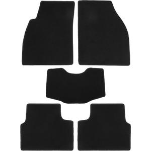 Car Floor Mats Kit Compatible for Chevrolet for Chevy Malibu 2011-2016, Non-slip Velour Black Front and Rear Full Set Auto Floor Carpet Liners Rugs