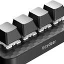 Vaydeer 4 Fully Programmable Keys with Floating Window and Macro Multifunctional Keypad, One-Handed Mechanical Keyboard Support NKRO, Hotkeys, One-Click Start, Compatible with iOS,Windows