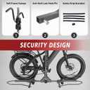 2-Bike Rack Hitch for Car, 160 Lbs Hitch Mount Platform Style Bicycle Carrier, Smart Tilting & Easy Fold for Car SUV Truck RV with 2”Receiver, Bike Rack Fits Up to 5-Inch Fat Tire E-Bikes