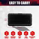 16-Pieces Punch Set, Made of CR-V Steel,Including Steel Punch Pins, Detachable Hammer, Rubber Hammer Head, with a Storage Box