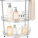 2027 New Pedestal Sink Organizer, 2-Tier Freestanding Stainless Steel Rack, Standard