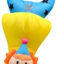 AOGOYO Inflatable Clown Costume Funny Blow up Handstand Clown Costume for Party Carnival Halloween Suit Fancy Dress 4'11 to 6'3