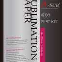 A-SUB Sublimation Paper 8.5x11 Inch for DIY Unique Christmas Gifts Compatible with Inkjet Printer which Match Sublimation Ink 100 Sheets