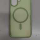 Miracase Magnetic for Phone 17 Case (Compatible with MagSafe) with Screen Protector Military-Grade Protection, Anti-Fingerprint Translucent Matte Phone Cover for Phone 17 6.3 inch, Matcha Green