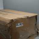 31.5'' Wooden Dog Crate Furniture, Indoor Dog Kennel Dogs Cage for Small/Medium Dogs, Heavy Duty Dog Crates Decorative Pet House End Side Table TV Stand, Greige Black DFC85105B