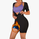 Women Sauna Suit Waist Trainer 3 in 1 Slimming Full Body Shaper Workout Top for Weight loss
 L