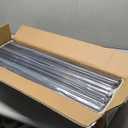 50 Pack Round Aluminum Deck Spindles 26" x 0.1'' Metal Deck Balusters for Railing Staircase Balusters Shiny Black