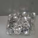 60 Pcs Window Candle Taper Candle Holders Plastic Taper Candle Holders Traditional Candlesticks Black Candle Base Holder for Halloween Christmas Wedding Table Centerpiece Home Party Decor (Silver)