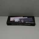 SABLUTE Wireless Keyboard and Mouse Combo Backlit - Compact Quiet Keyboard with RGB Mouse, Rechargeable, Slim, Sleep Mode, Portable Cordless Set for Mac, Windows, Laptop, PC (Silver White)