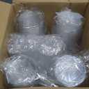 16 oz 100 Pack Plastic Cups with Lids and Straws, Sturdy Food Safe Iced Clear Coffee Cups Disposable Smoothie Cups for Cold Drinks