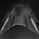 Wind Deflectors For 2013 2014 2015 2016 Ninja 300 300R EX300 EX Motorcycle Double Bubble Windshield WindScreen Black Iridium (Clear)