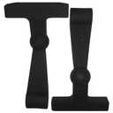 Beast Cooler Accessories 2-Pack Replacement Lid Latches for Yeti and RTIC - Black Rubber, Cooler Latches Replacement for Yeti, RTIC, and More - Hard Handle Grips, 4.6 x 2.5 Inches