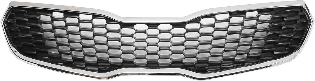 X AUTOHAUX Front Upper Hood Bumper Grille Grill for Kia Forte 2014-2016