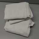 Pinch Pleated Linen Curtains 90 Inch Long, Cotton Blend Perfect Length Floor to Ceiling Pleat Lightweight Semi Sheer Drapes, Cream Farmhouse Light Filtering Curtain for Living Room Bedroom 2 Panel Set (Natural)