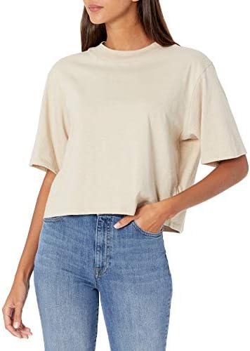 The Drop Women's Sydney Short-Sleeve Cropped Crew Neck T-Shirt XL