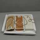 Ceramic Boho Wall Planters & Vases Set of 3, 7.9 Inch Hanging Vase for Living Room Bedroom, Modern Farmhouse Wall Decor Geometric Minimalist Hanging Flower Vase, Neutral Home Art Decorations