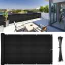 DearHouse Balcony Privacy Screen Cover, 3.5ft x16.5ft Privacy Screen Balcony Shield for Porch Deck Outdoor Backyard Patio Balconys, Includes 35 pc Cable Ties