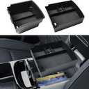 EDBETOS Double-Layer Center Console Organizer for 2025 2026 Hyundai Tucson Including (Gas:Limited), (Hybrid: Blue/SEL Convenience/N Line) and (Plug-in Hybrid: Limited/SEL), Fits Electronic Shift Only