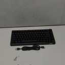 HINATSUSIKE H83 Pro 75 Percent Wireless Mechanical Keyboard for Gaming, Hot-Swappable with Knob, RGB Backlit, Pre-Lubed Cardamom Linear Switches, Side-Printed PBT Keycaps, 2.4G/BT5.0/USB-C Black