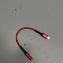 JSAUX Headphone Adapter for iPhone Lightning to 3.5mm Adapter [Apple MFi Certified] Compatible with iPhone 14 Pro Max/14 Plus/13 12 11 Pro Max/SE/XS-Red