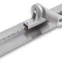 MARSHALLTOWN 36 x 5 Inch Round End Multi-Mount Fresno with Adjustable Thread Bracket, Carbon Steel, Concrete, FR36RTA
